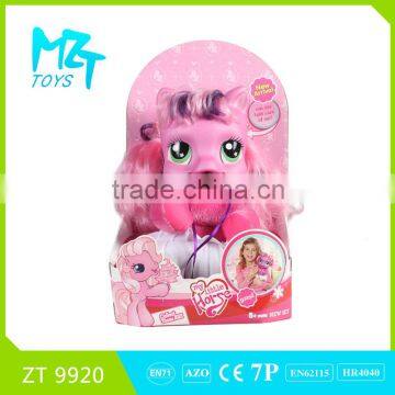 2016!Funny Pony series wadding horse with music baby doll,two models mixed ZT9920