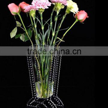 Flower decoration vase plastic vase for wholesale