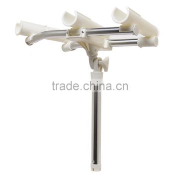 Aluminum Angle Adjustable Triple Outrigger Rod Holder