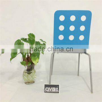 TDC-114-4 QVB JIANDE TONGDA BENTWOOD BEECH VENEER Stackable METAL CHROME PLATED ARMREST OFFICE CHAIR