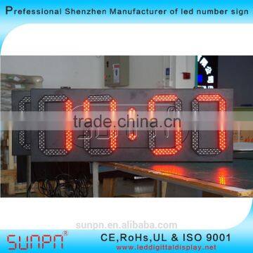 Dubai Outdoor Red LED TIME ,Date and Temp Sign