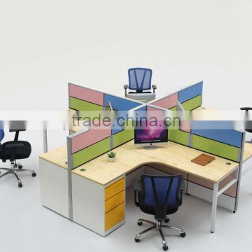 Hot sale New Style 4 seats steel office workstation partition furniture