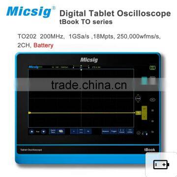 Micsig TO202 with battery digital portable 200MHz bandwidth 10.1" TFT LCD display