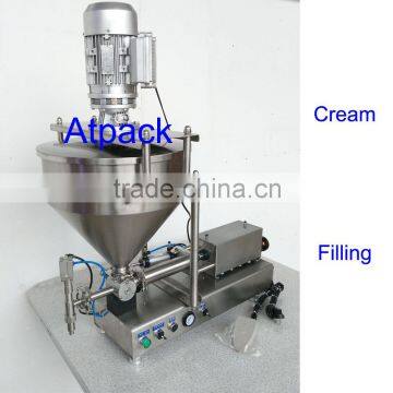 Semi-automatic cream mixing and filling machine