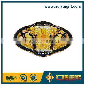 wholesale promotional fashionable colorful glitter badge with clutch