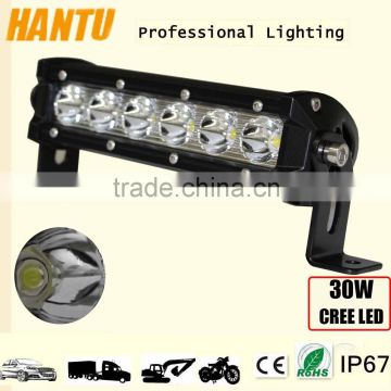 HOT 30w light bar 9.5 inch led light bar single row headlight