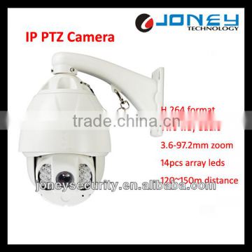 H.264 Waterproof IR, Two way audio, Sony IP High Speed Dome Camera