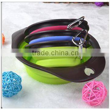 new silicone pet foldable bowl