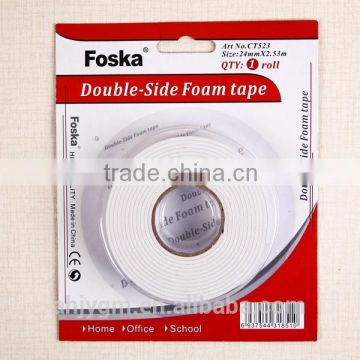 Hot Sale White Double Sided Foam Tape.