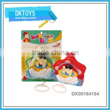 Cartoon Design Plastic Pull Line Baby Rattle