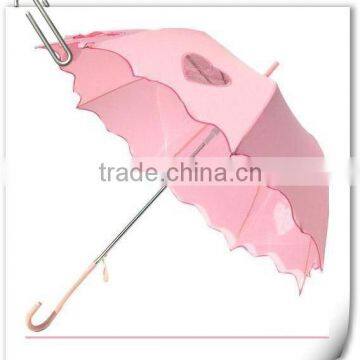 wooden shaft straight umbrella;golf umbrella