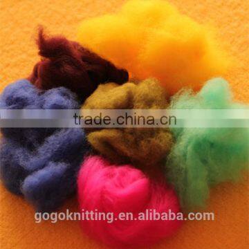 100% merino colourful wool for dry wet felting for manual lovers