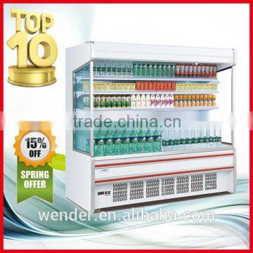 2M commercial supermarket open chiller display