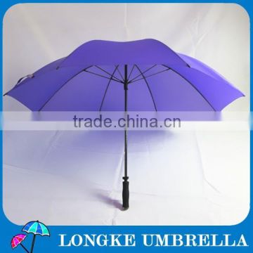 30" purple golf umbrella manual open windproof frame