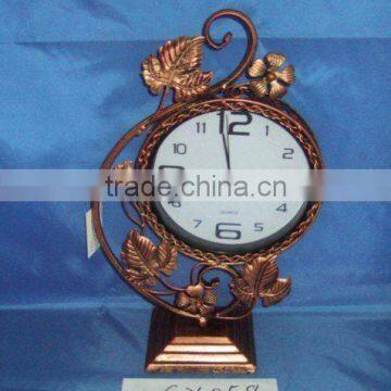 iron clock/metal clock