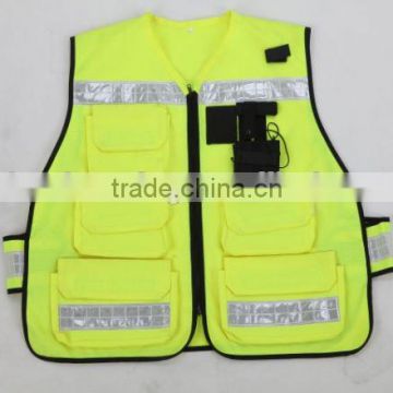 Yellow security vest