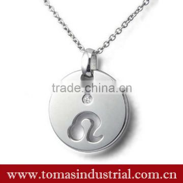 hot sale titanium custom shape dog tag mecklace