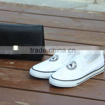 Cheap Price White Women Canvas Shoes photo-2