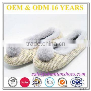 very soft fur cashmere logo customised ballet shoes