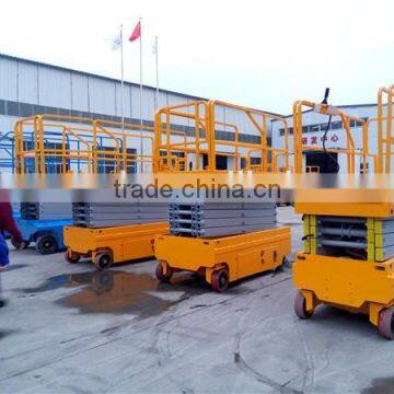 8m, 300kg Self Propelled Electric Lift Platform Scissor Lifter