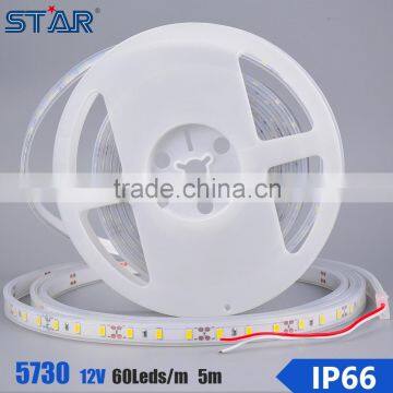 Factory price smd 5730 60leds waterproof led strip light outdoor lighting