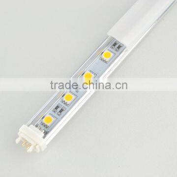 Illuminance Under LED Cabinet Seamless Rigid Bar Light Strip SMD5050 72led/m 18w 1584LM 12v White Color With Clear Cover