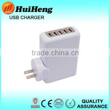 4a 5 port usb wall charger super fast mobile phone charger