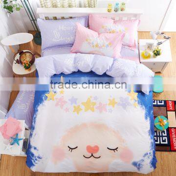2016 New Sleeping Sheep Printed 100% Cotton Kids Bedding Set