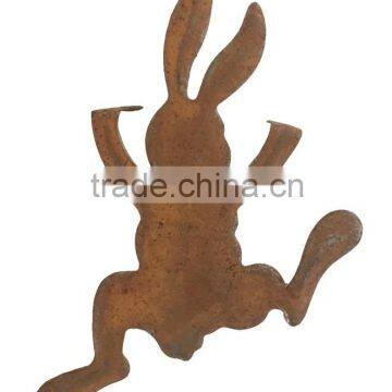 Easter metal rabbit for garden home decoration