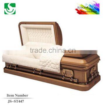 JS-ST447 trade assurance supplier reasonable price brown gold 22G caskets