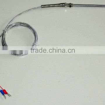 metal shieded wire pt100 RTD temperature sensor