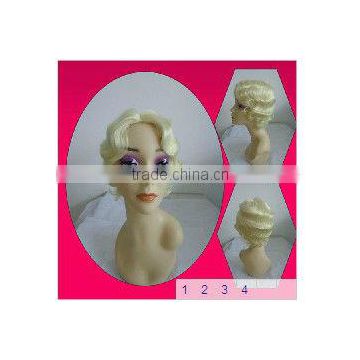 Hot-selling Full Lace Short Blonde Synthetic Jewish Wig