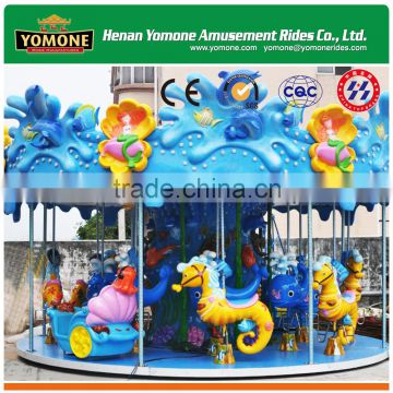 Playground amusement park rides ocean theme carousel horses for sale