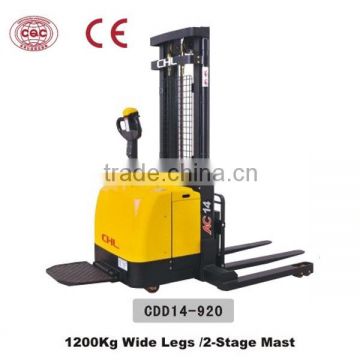 1.4T electric pallet stacker with 2-stage STD