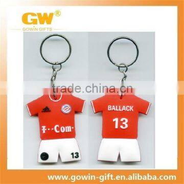 China custom rubber keyring factory
