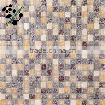 SMS06 Premium Emperador Mosaic Dark Marble Mosaic Subway Tile Indoor Mosaic