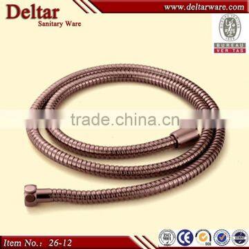 golden shower set flexible stainless steel shower hose, 8 inch length cheap price high temperature flexible shower hose