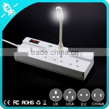 4 Outlet/Home Office Surge Protector With 4 Port Desktop USB Charging Station photo-6