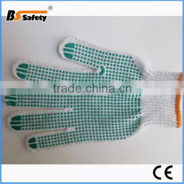 BSSAFETY Cheap Work Pvc Dotted Cotton Hand Gloves photo-3