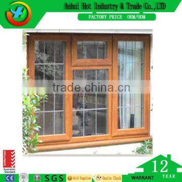 Fashion Grill Window PVC Frame Cheap Window Material UPVC/PVC Window Frames Designs