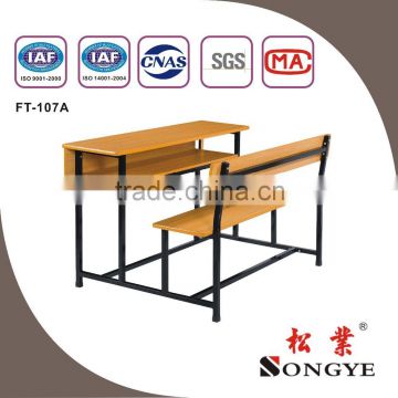 AP Good quality student desk with chair for 2-person student chair with attached desk student bench desk