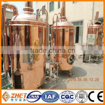 copper mini beer plant hotel brewing system for sale