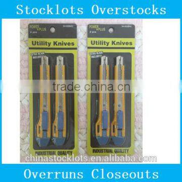 stocklots,overstock,stock,surplus,closeout, excess inventories,Overproduction Hand tool,utility knives 2pc set