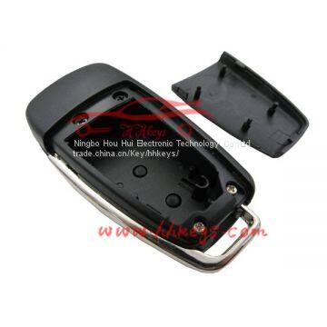 Audi 3 Button (Trunk Button)modified Remote Flip Key Case Shell photo-3