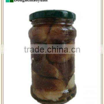 314ml brined Shiitake mushroom in glass jar