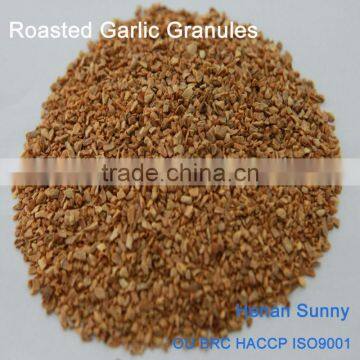 ISO9001 HACCP OU BRC certificated Roasted Garlic Granules 8-16