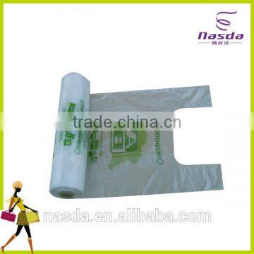 Food preservation plastic bags,rolled T-shirt plastic bags