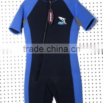 2016 Popular design high quality short sleeve neoprene rubber diving suit