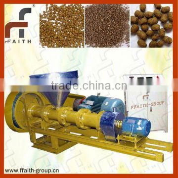 Floating fish feed pellet extruder