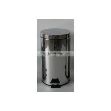 pedal stainless steel trash can